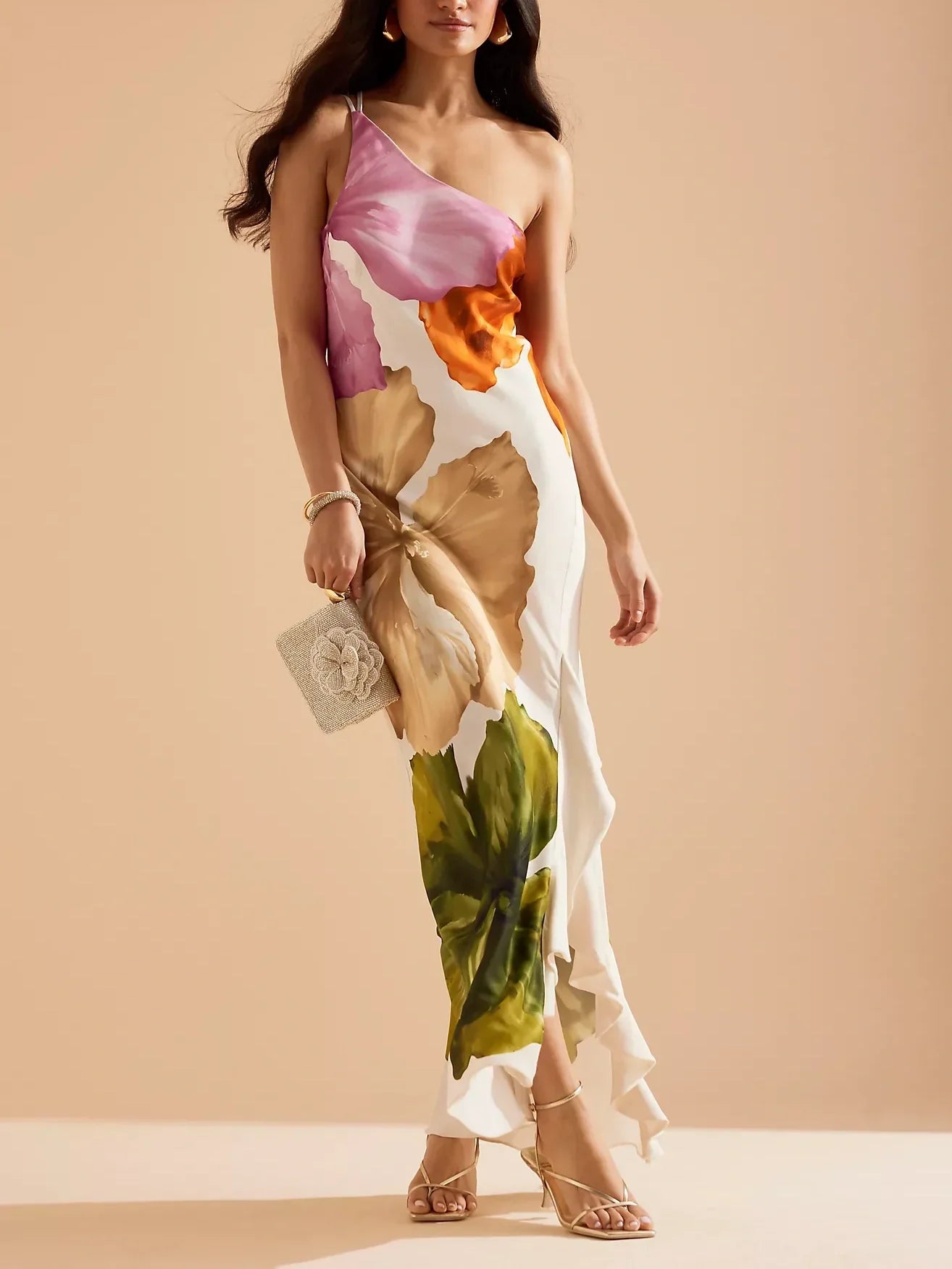 SAVINA™ – ONE-SHOULDER MAXI SLIPJURK